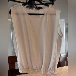 Elegant White Sleeveless Top